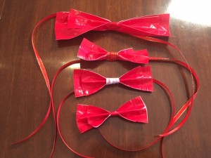 completed bow ties of different sizes and styles