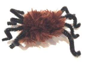 pipe cleaner spider cat toy