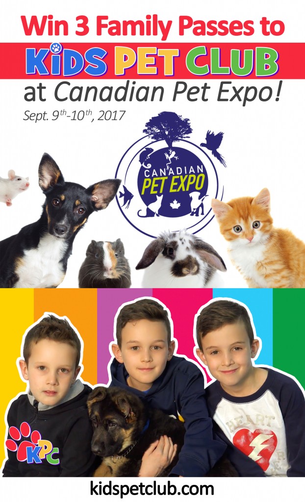 Win Free Family Passes to Canadian Pet Expo and Kids’ Pet Club